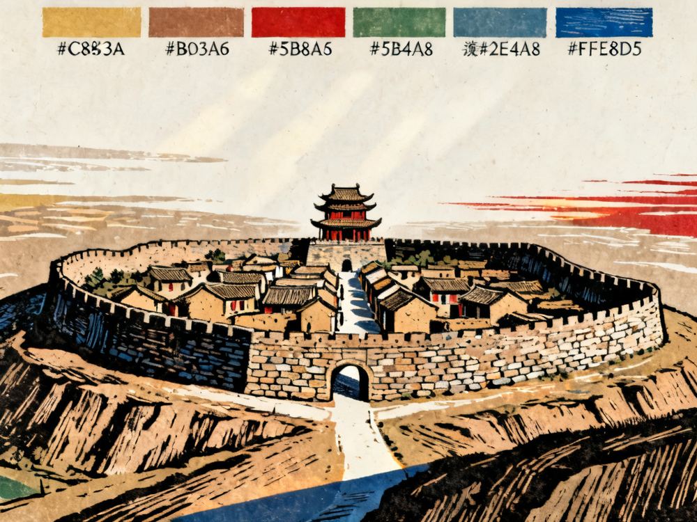 高家堡古城 · AI 示意