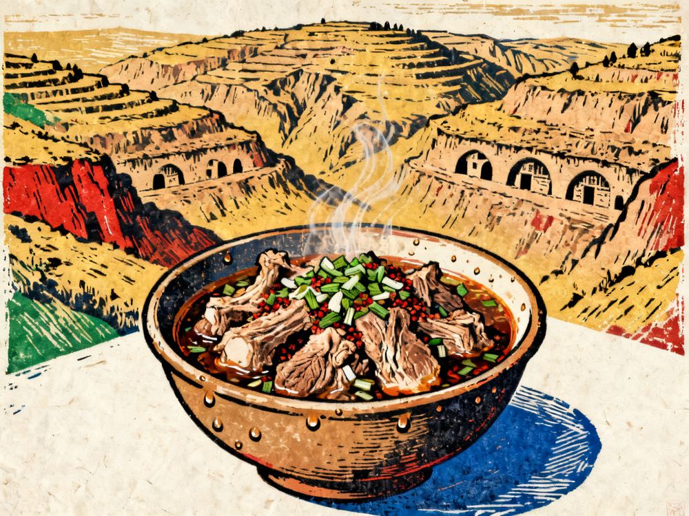 陕北风味餐厅 · AI 示意